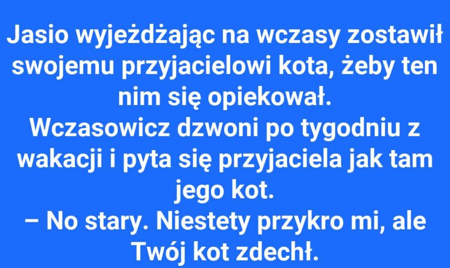 Wakacyjne zmartwienia Jasia