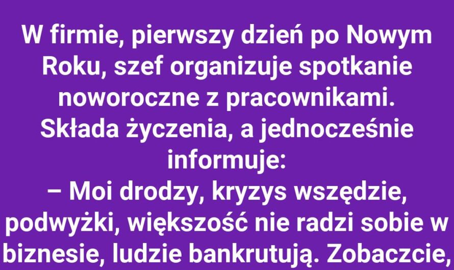 Szef i jego niespodzianka