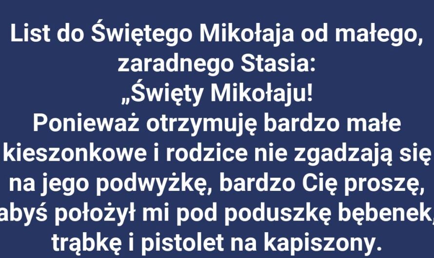 Święty Mikołaj i sprytny Staś