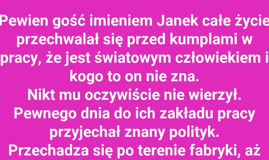 Znajomości na najwyższym szczeblu