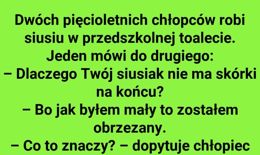 Przedszkolne wyznania w toalecie