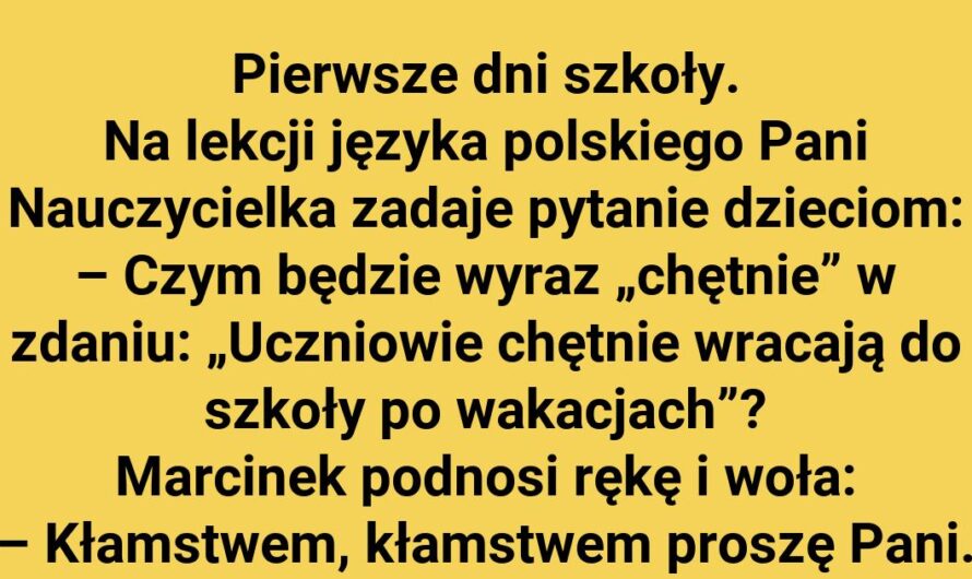 Szkolna prawda według Marcinka