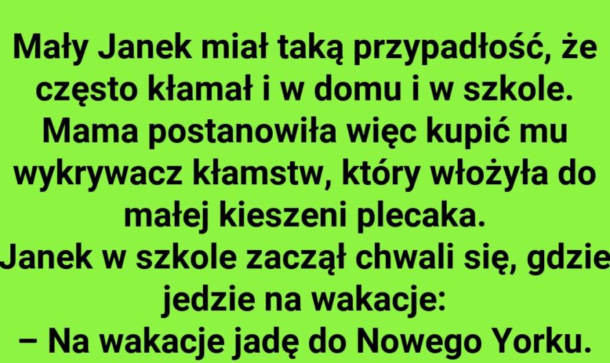 Janek i szalony wykrywacz kłamstw