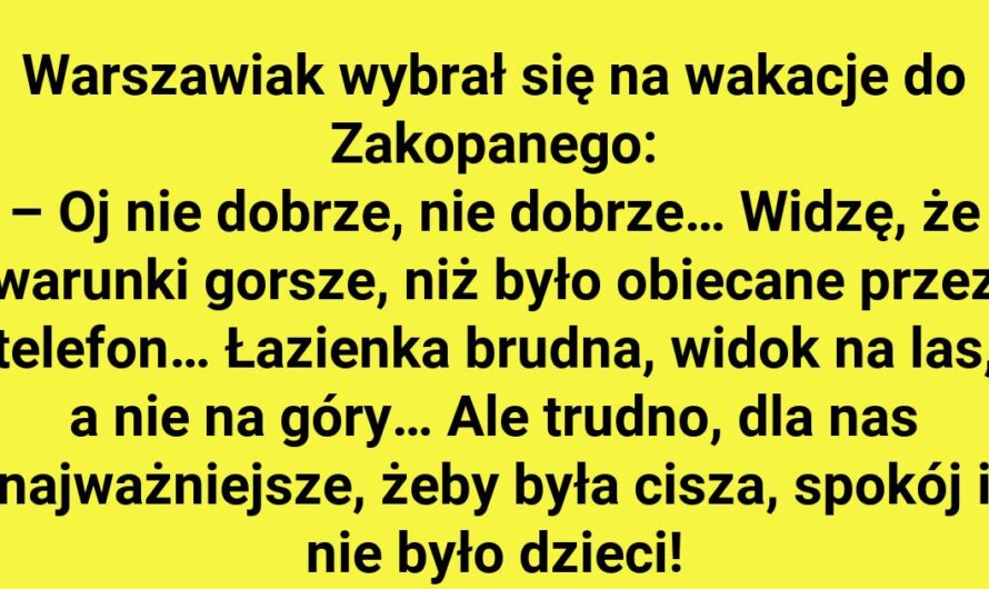 Cisza i spokój w górach? Warszawiak ma inne doświadczenie