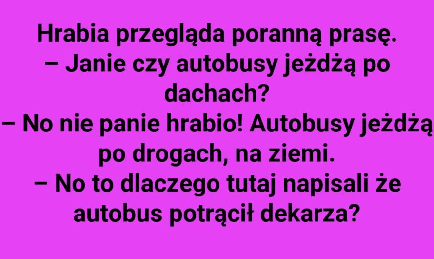 Hrabia i zagadka z autobusem