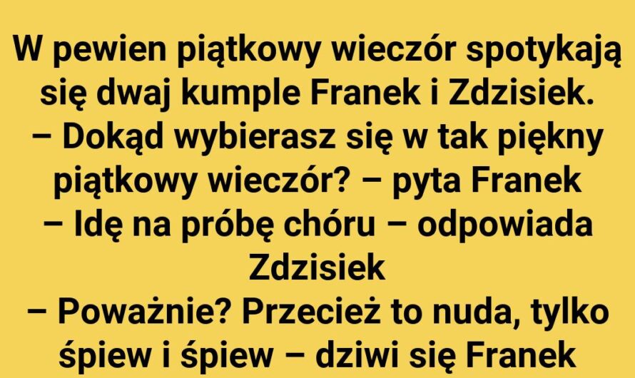 Zdzisiek i próba chóru