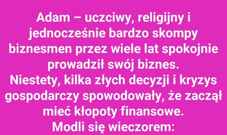 Boskie wskazówki dla Adama