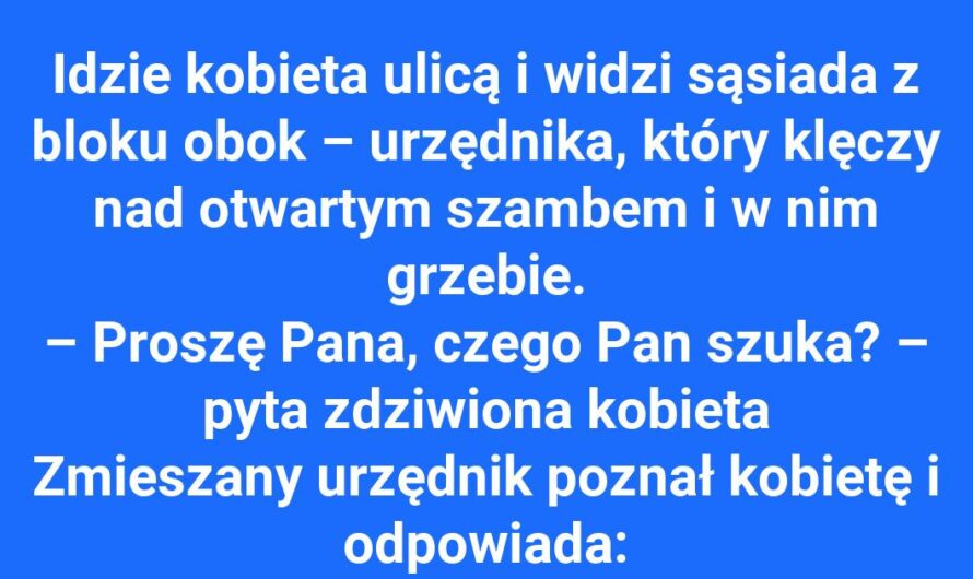 Urzędnik w niecodziennej sytuacji