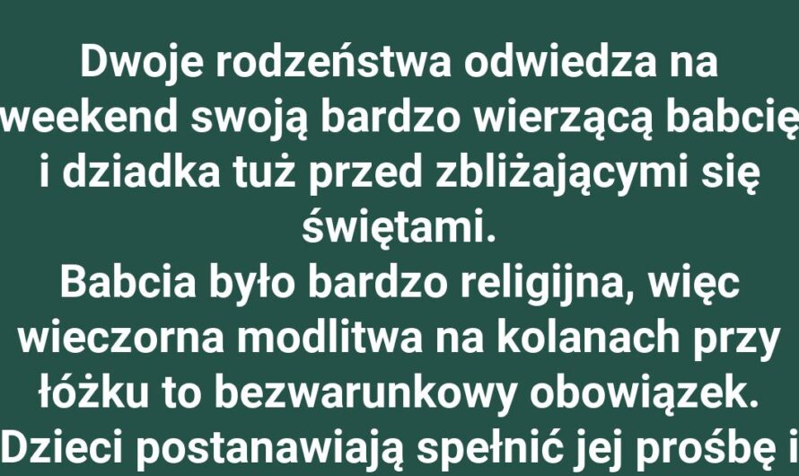 Wieczorna modlitwa