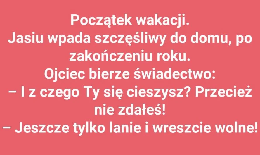 Z czego cieszy się Jasio