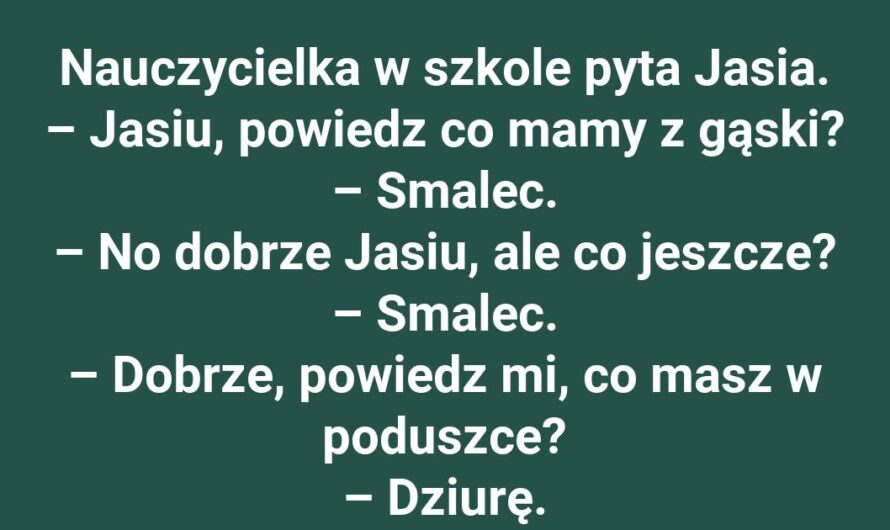 Lekcja anatomii gąski według Jasia