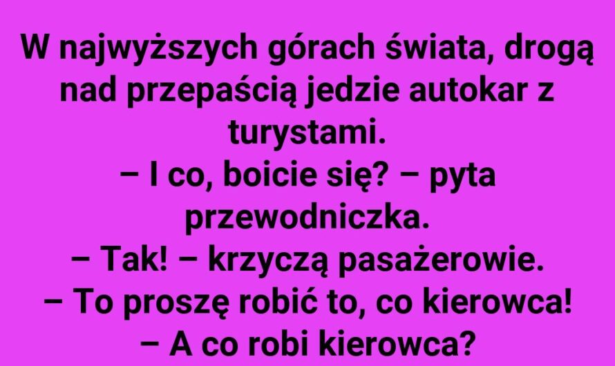 Jak przewodniczka uspokaja pasażerów?