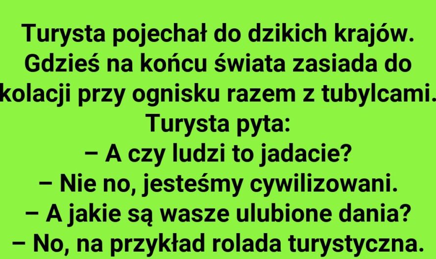 Turysta pyta o ulubione danie tubylców