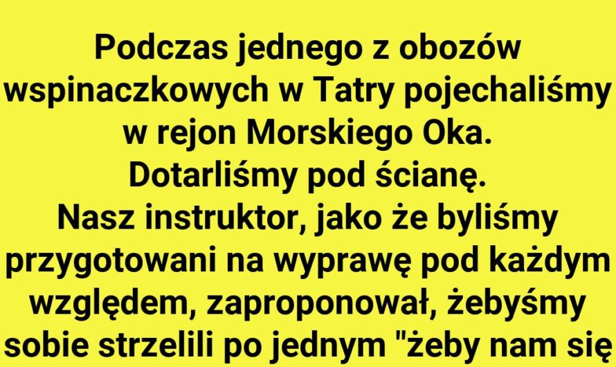 Co się stało z instruktorem wspinaczki?