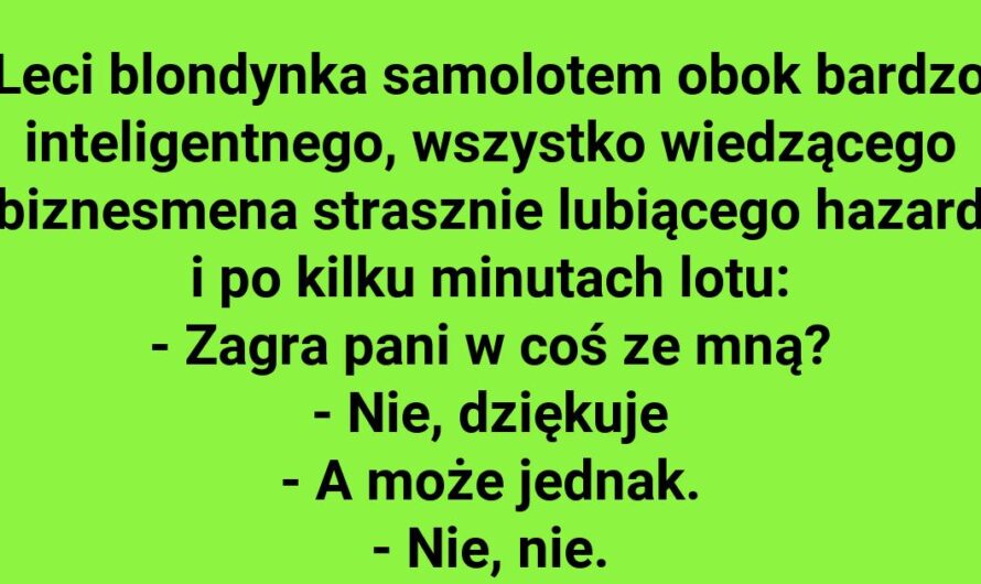 Zaskakujący zakład w samolocie!