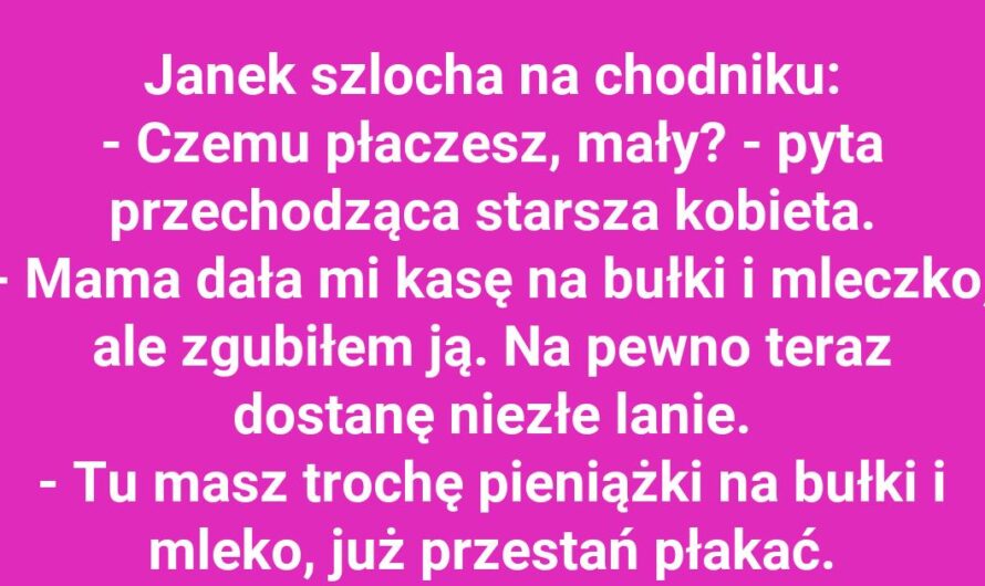 Zgubił pieniążki