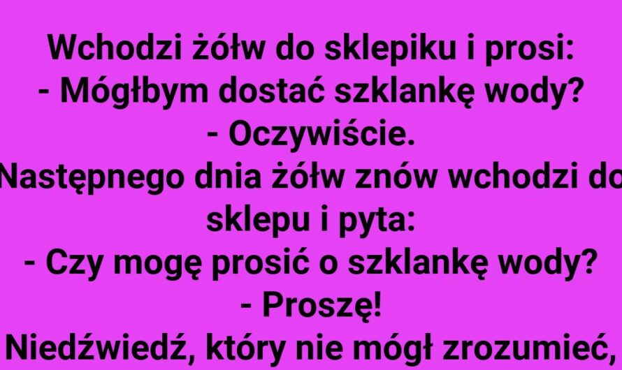 Szklanka wody