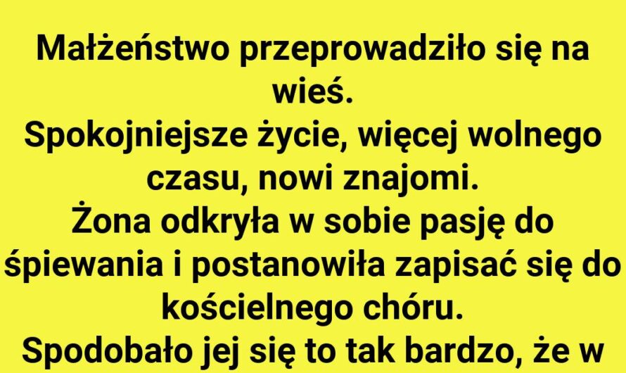 Dlaczego wychodzi gdy żona śpiewa