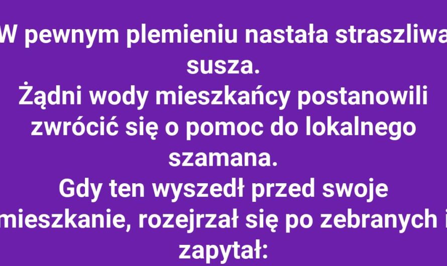 Niezawodny sposób na suszę