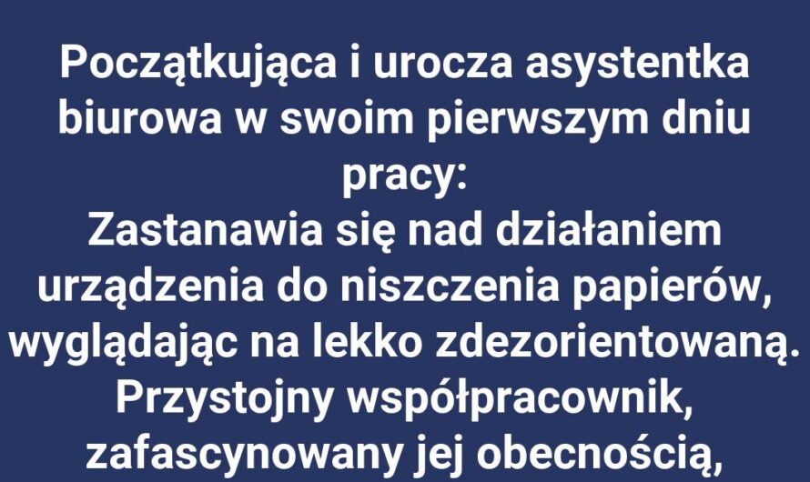 Asystentka odkrywa tajemnice niszczarki