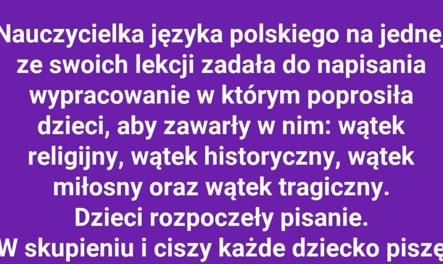 Wypracowanie z czterema wątkami